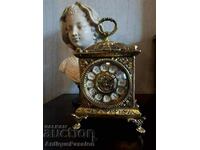 Antique gilt bronze carriage clock