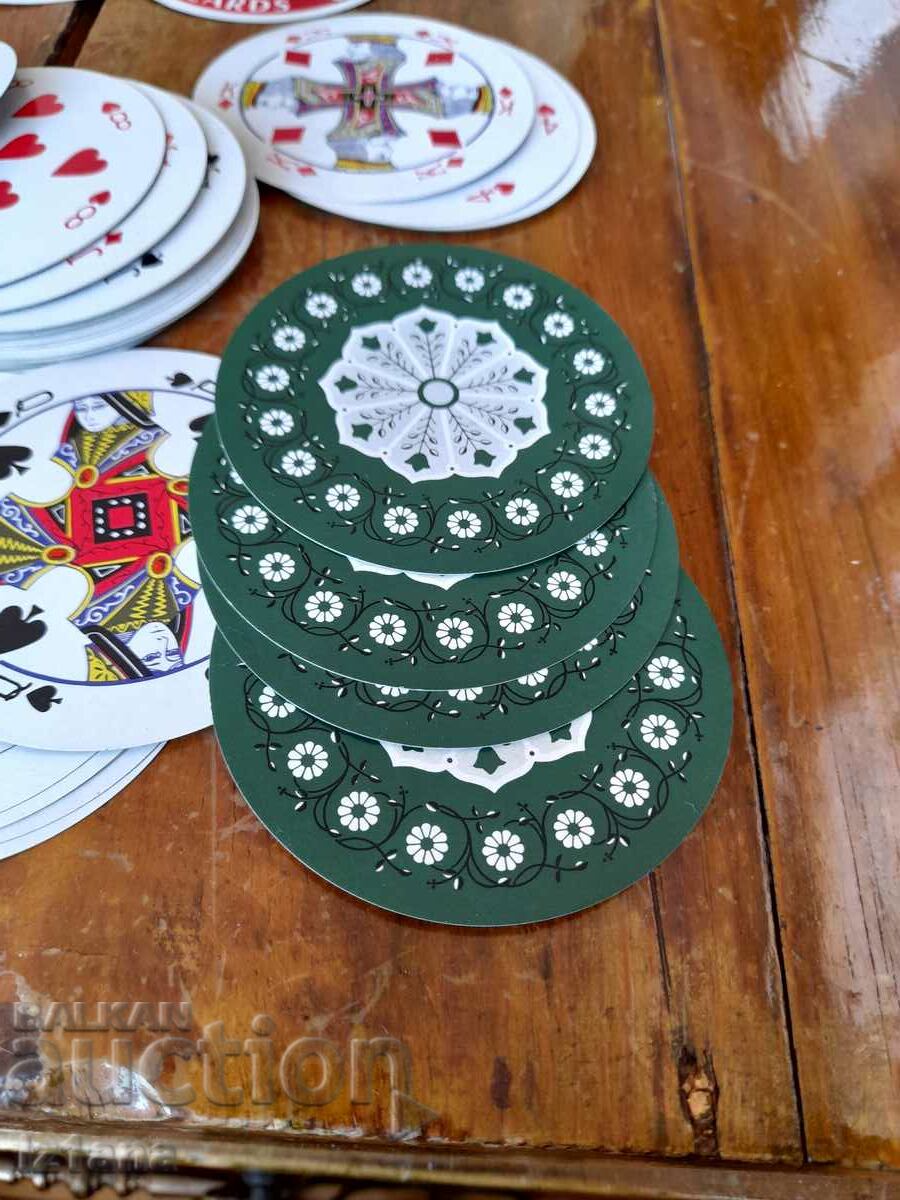 Old round playing cards - 6 Old round playing cards - 6