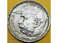 Brazilia 1935 2000 reis 8,06 g Patină argint