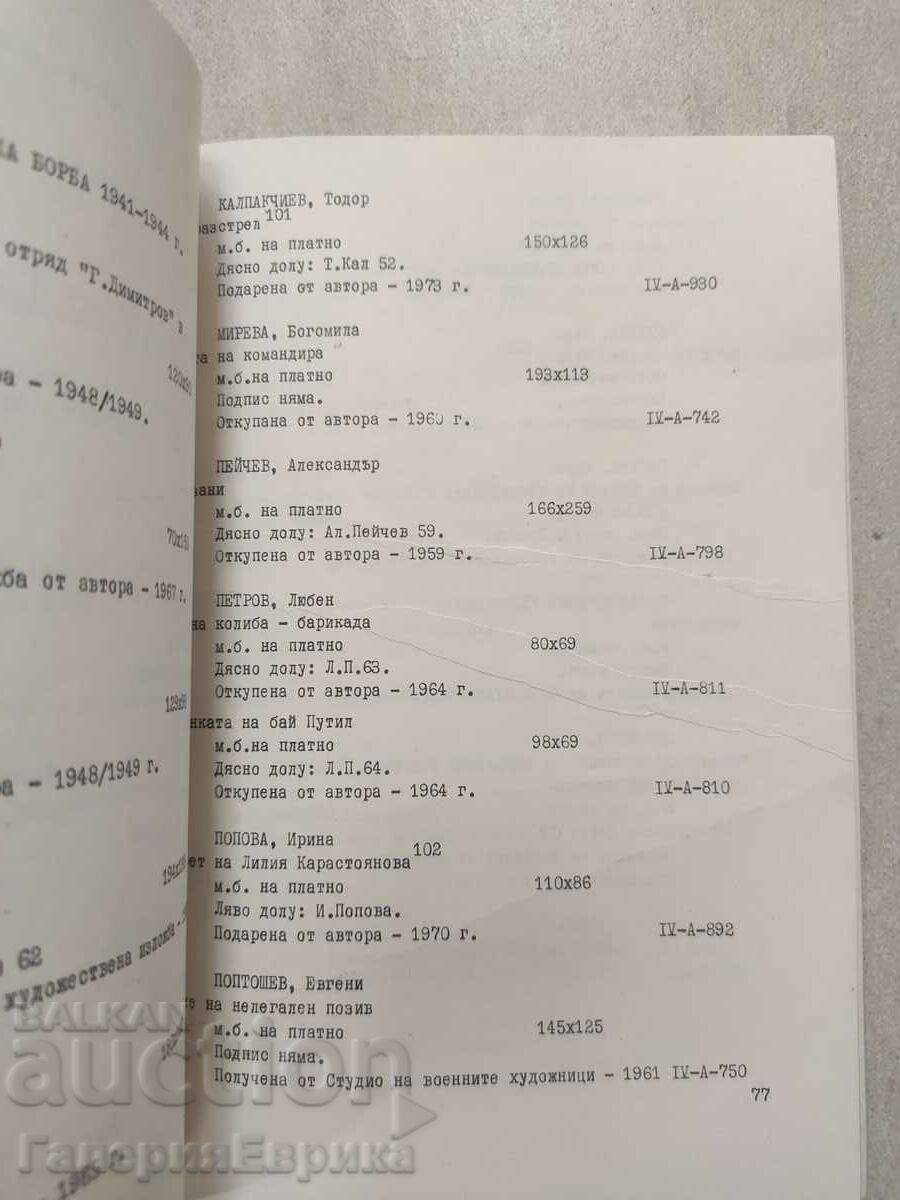 Κατάλογος Ζωγραφική Batalna με τιμή 14.00 BGN | € 7.16 Κατάλογος Ζωγραφική Batalna με τιμή 14.00 BGN | € 7.16