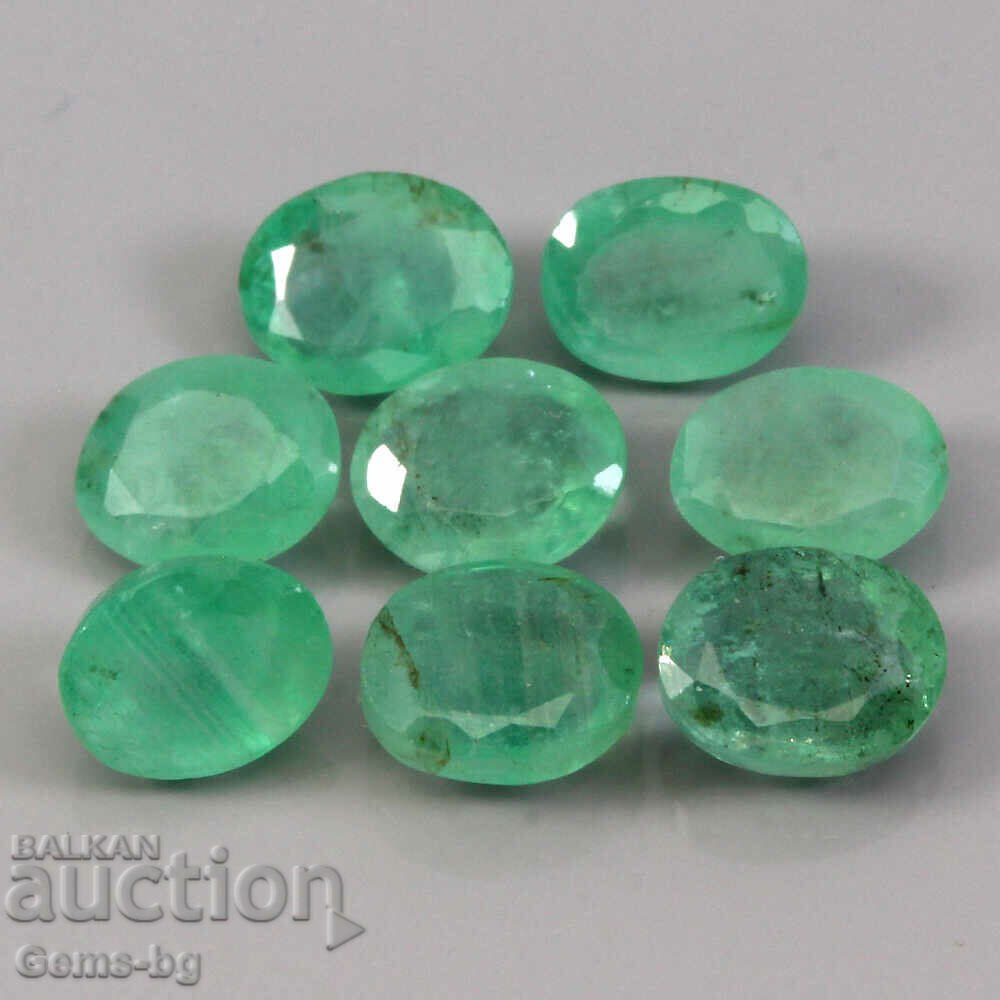 Emerald / Emerald 5x4 mm - 7 Emerald / Emerald 5x4 mm - 7