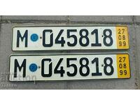 Old registration numbers - a pair