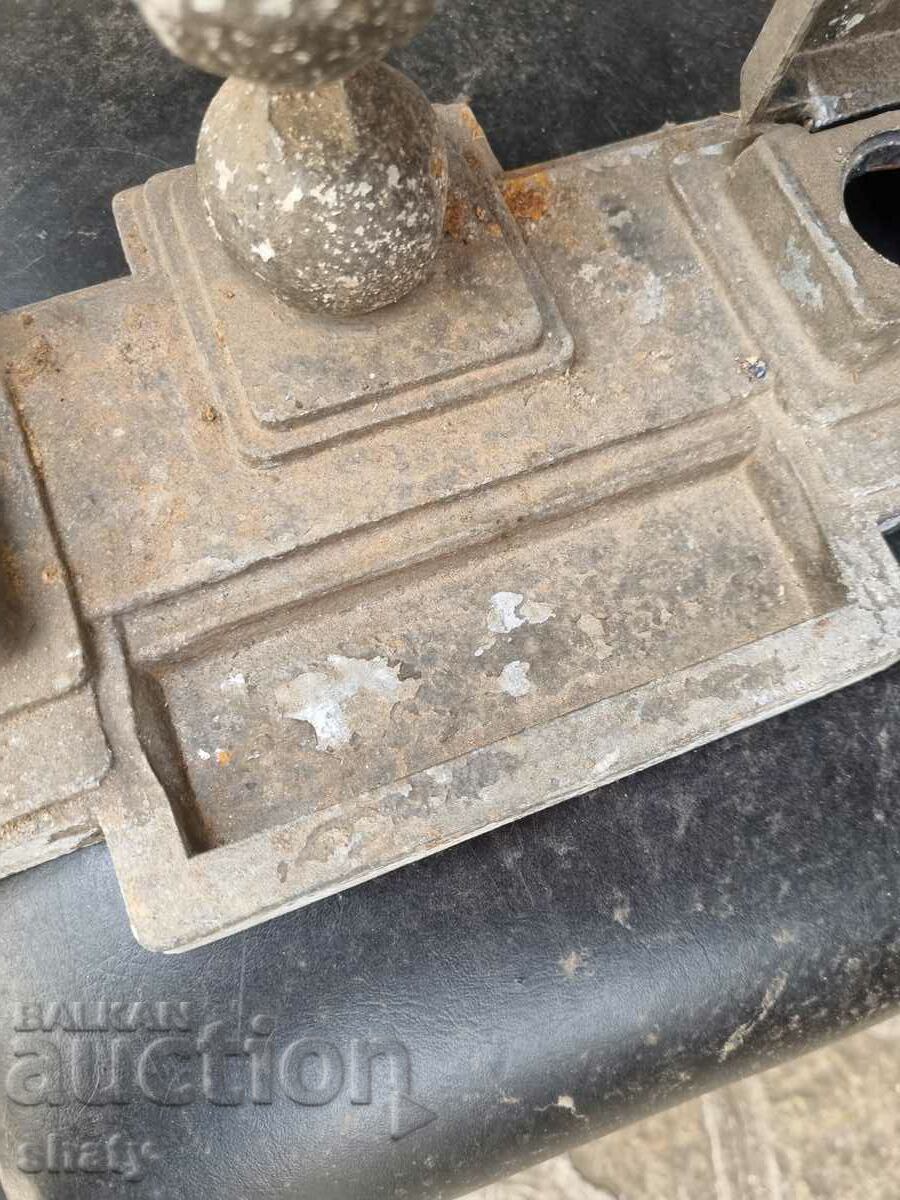 Delivery of Old metal inkwell. Pigeon Delivery of Old metal inkwell. Pigeon