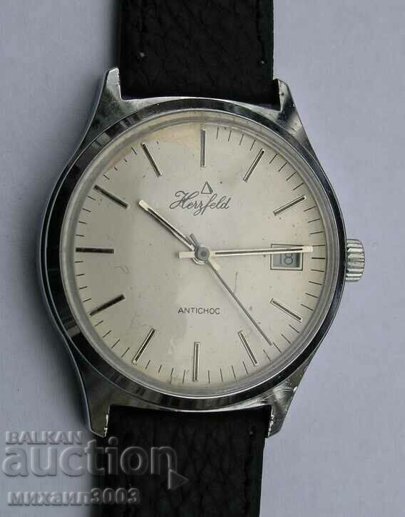 GERMAN MEN'S MANUAL HERZFELD MECHANICAL WATCH with price 99.00 BGN | € 50.62