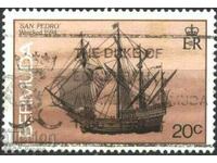 Stamped ship mark 1986 from Bermuda