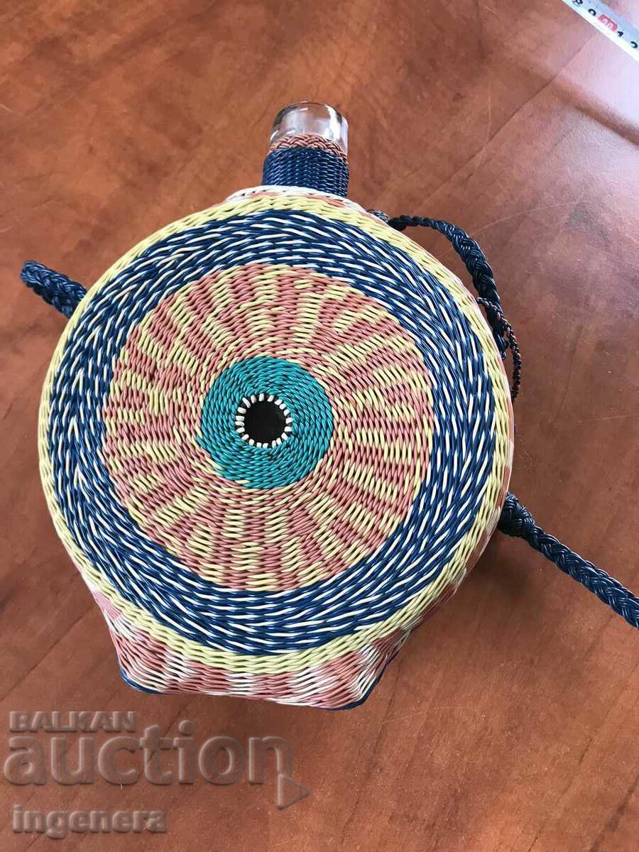 Delivery of BOTTLE BOTTLE UNIQUE BRAIDED SOCA WITH CAP AND STRAP Delivery of BOTTLE BOTTLE UNIQUE BRAIDED SOCA WITH CAP AND STRAP