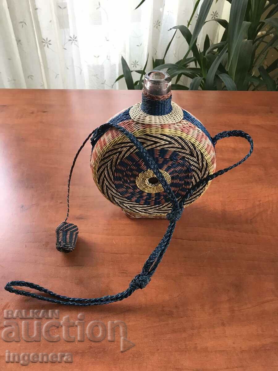BOTTLE BOTTLE UNIQUE BRAIDED SOCA WITH CAP AND STRAP
