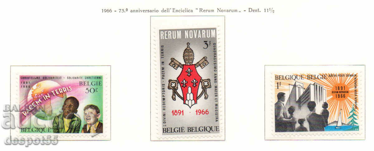 1966. Belgium. The encyclical "Rerum novarum" is 75 years old.