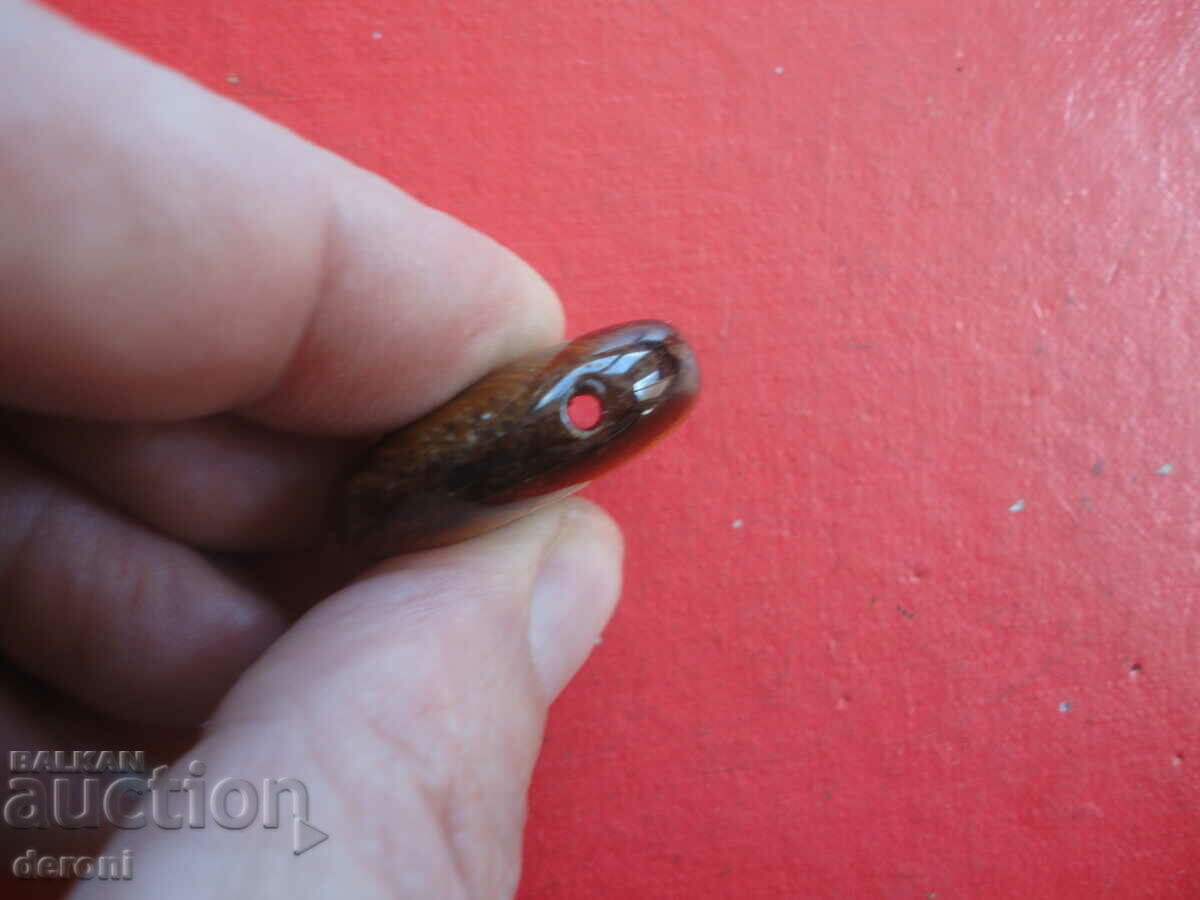 Tiger agate mineral stone locket pendant 2 - 5 Tiger agate mineral stone locket pendant 2 - 5