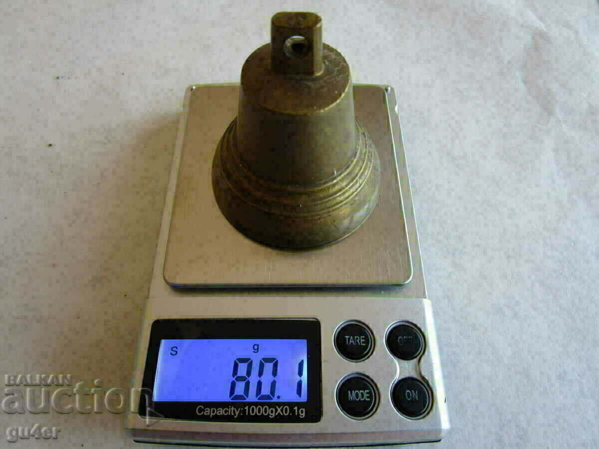 ❌❌Old bronze bell, weight - 80.10 g. ORIGINAL! - 5
