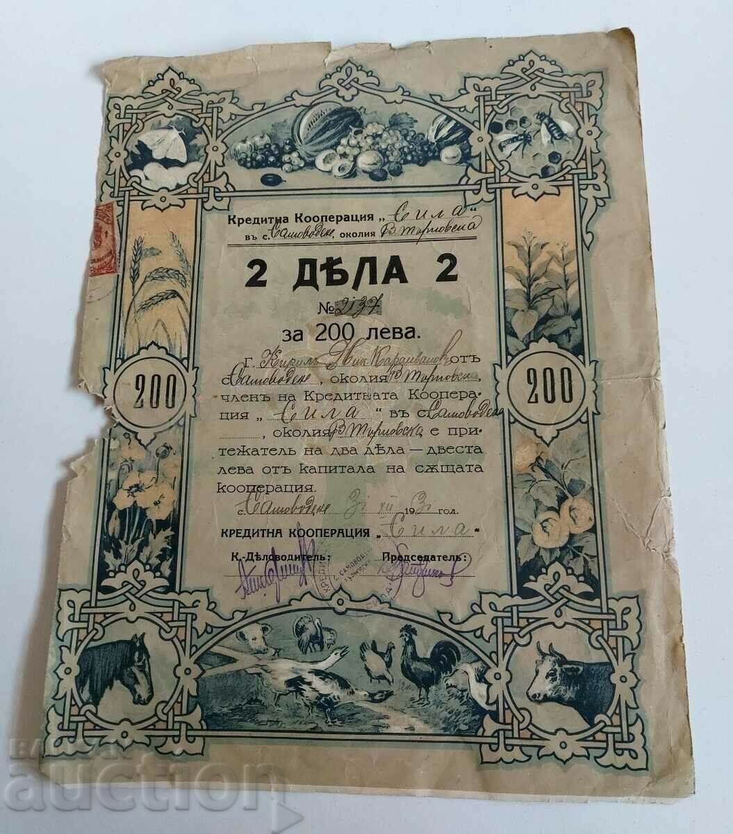 1931 2 ДЯЛА ДЯЛ КРЕДИТНА КООПЕРАЦИЯ СИЛА