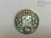 Гърция 1/2 драхма 1833 година - пробита  Сребро 0.900