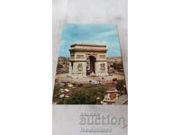 Postcard Paris L'Arc de Triophe