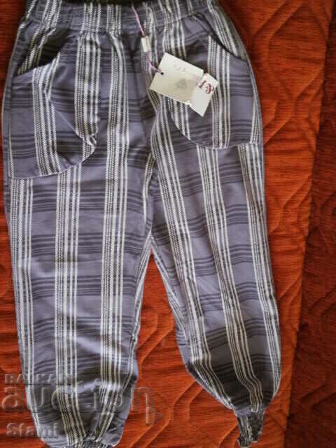 Children's pants for girls with elastic, size 6