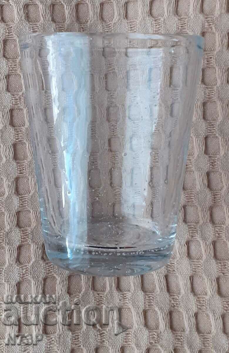 CANDLESTICK. A GLASS. HANDMADE.