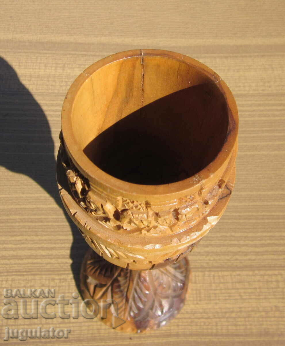 old Bulgarian baptism cup carving monastery saints - 7 old Bulgarian baptism cup carving monastery saints - 7