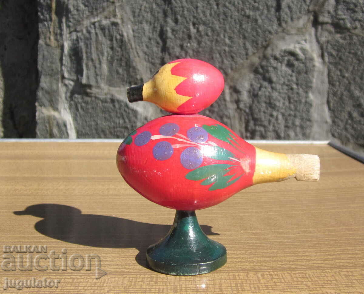 old Bulgarian folk wooden whistle bird chicken with price 15.00 BGN | € 7.67 old Bulgarian folk wooden whistle bird chicken with price 15.00 BGN | € 7.67