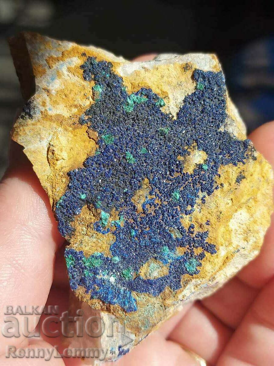 Azurite, Morocco, rare mineral