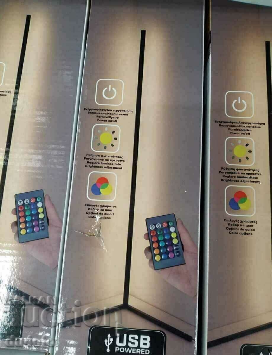 Delivery of Desktop USB LED lighting lamp with remote control 28x2.3x140 Delivery of Desktop USB LED lighting lamp with remote control 28x2.3x140