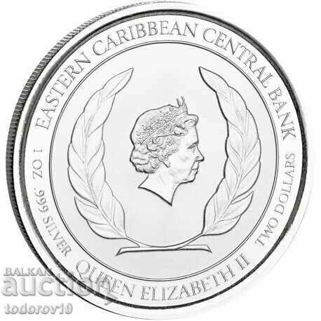 1 oz Eastern Caribbean Silver - Grenada 2022 with price 144.99 BGN | € 74.13 1 oz Eastern Caribbean Silver - Grenada 2022 with price 144.99 BGN | € 74.13