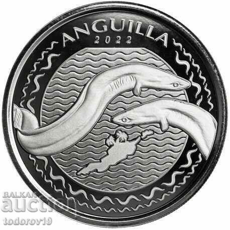 1 oz argint din Caraibe de Est - Anguilla 2022