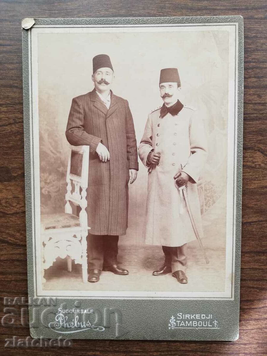 Παλιό φωτογραφικό χαρτόνι - ατελιέ Κωνσταντινούπολη
