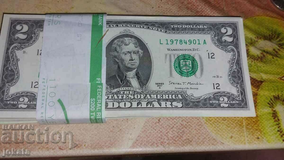 2 долара 2017г