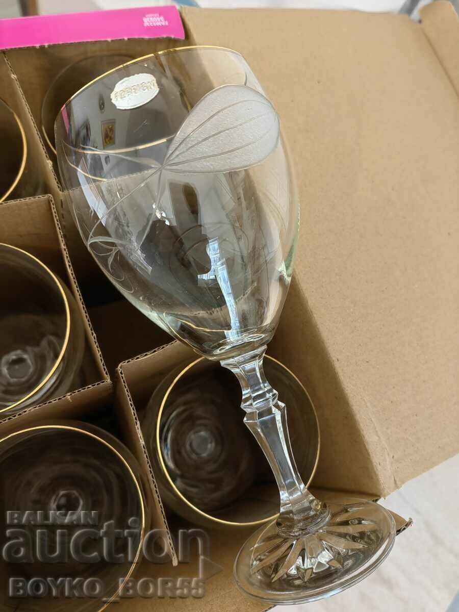 Set of Six Brand New Foreign Glasses on a Chair with price 35.00 BGN | € 17.90 Set of Six Brand New Foreign Glasses on a Chair with price 35.00 BGN | € 17.90