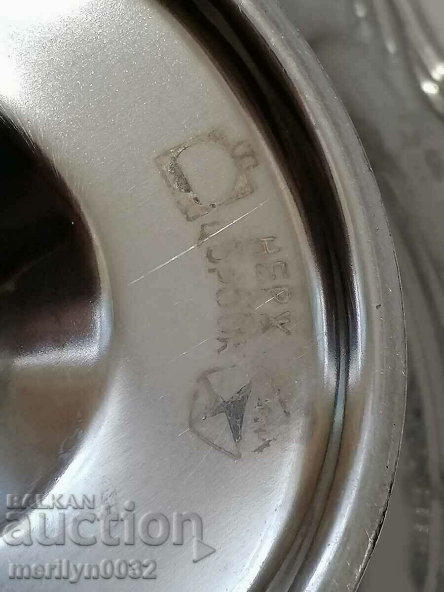 Fructiera USSR 1970s chrome nickel household dish with price 68.00 BGN | € 34.77 Fructiera USSR 1970s chrome nickel household dish with price 68.00 BGN | € 34.77