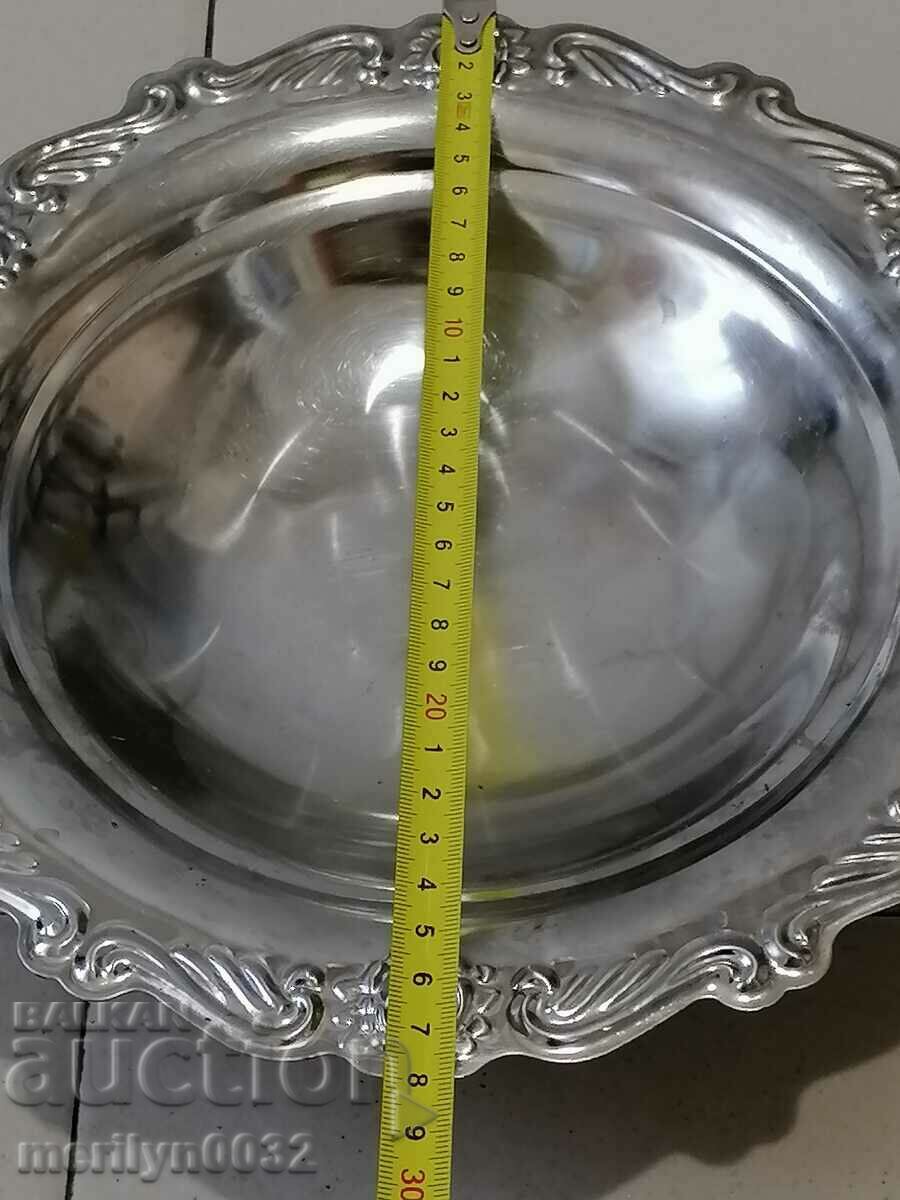 Fructiera USSR 1970s chrome nickel household dish - 6 Fructiera USSR 1970s chrome nickel household dish - 6