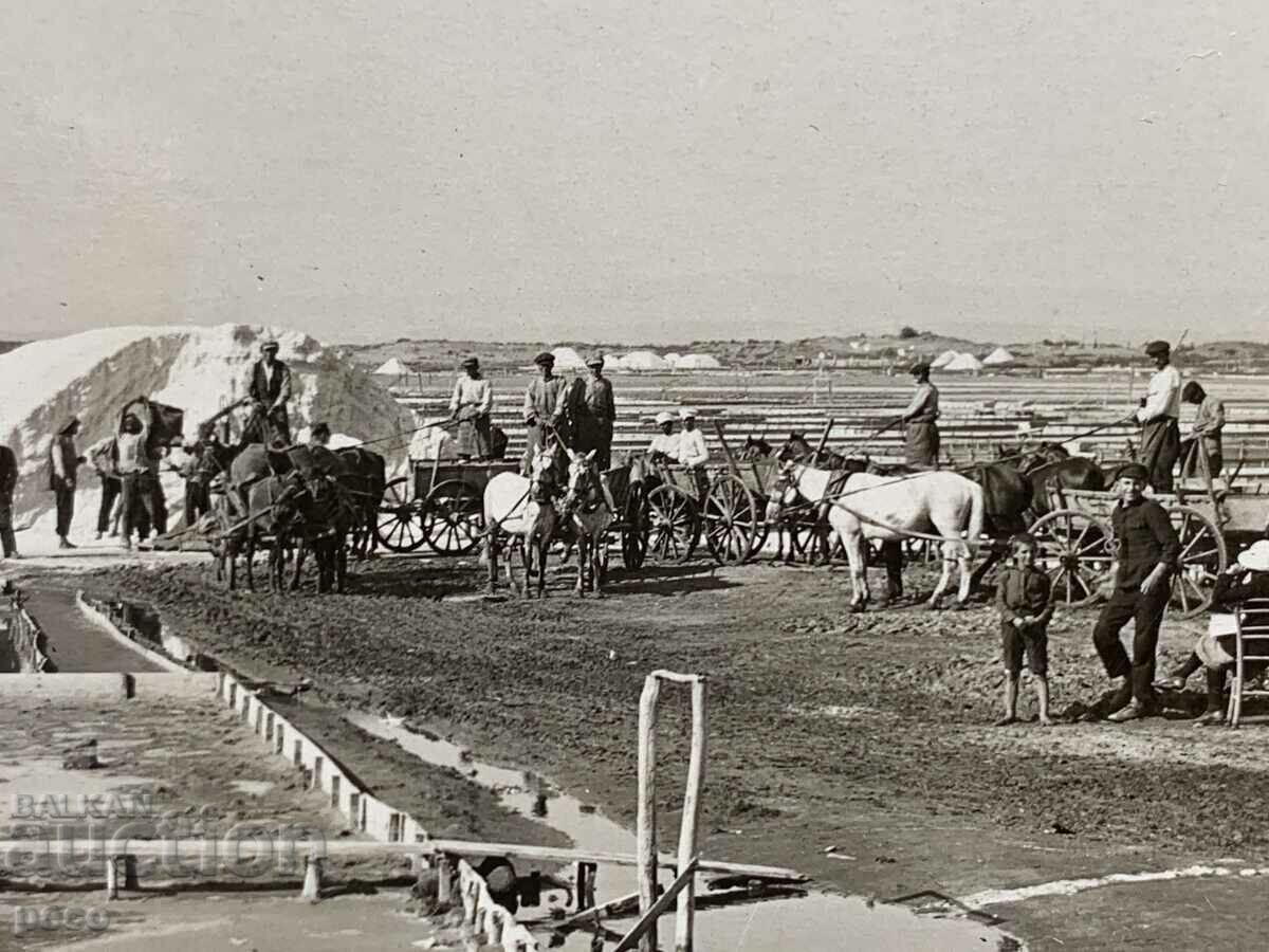 Auction Anchialo Loading Salt 1929 old photo Auction Anchialo Loading Salt 1929 old photo