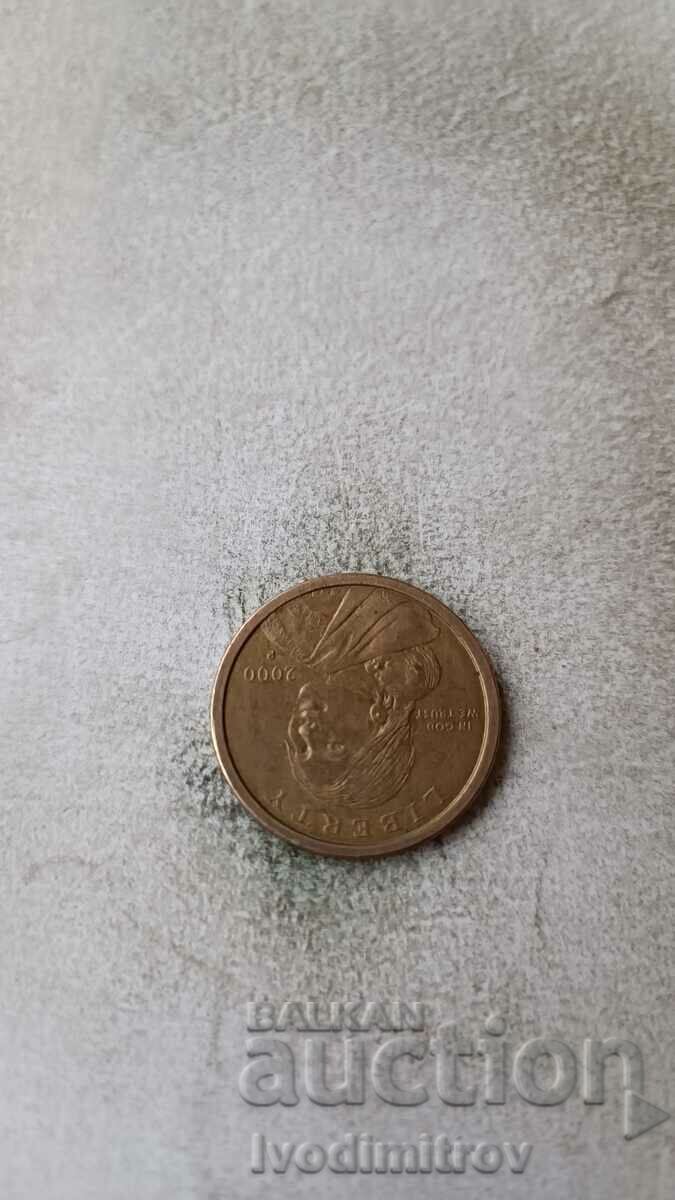 USA 1 USD 2000 P with price 2.75 BGN | € 1.41 USA 1 USD 2000 P with price 2.75 BGN | € 1.41