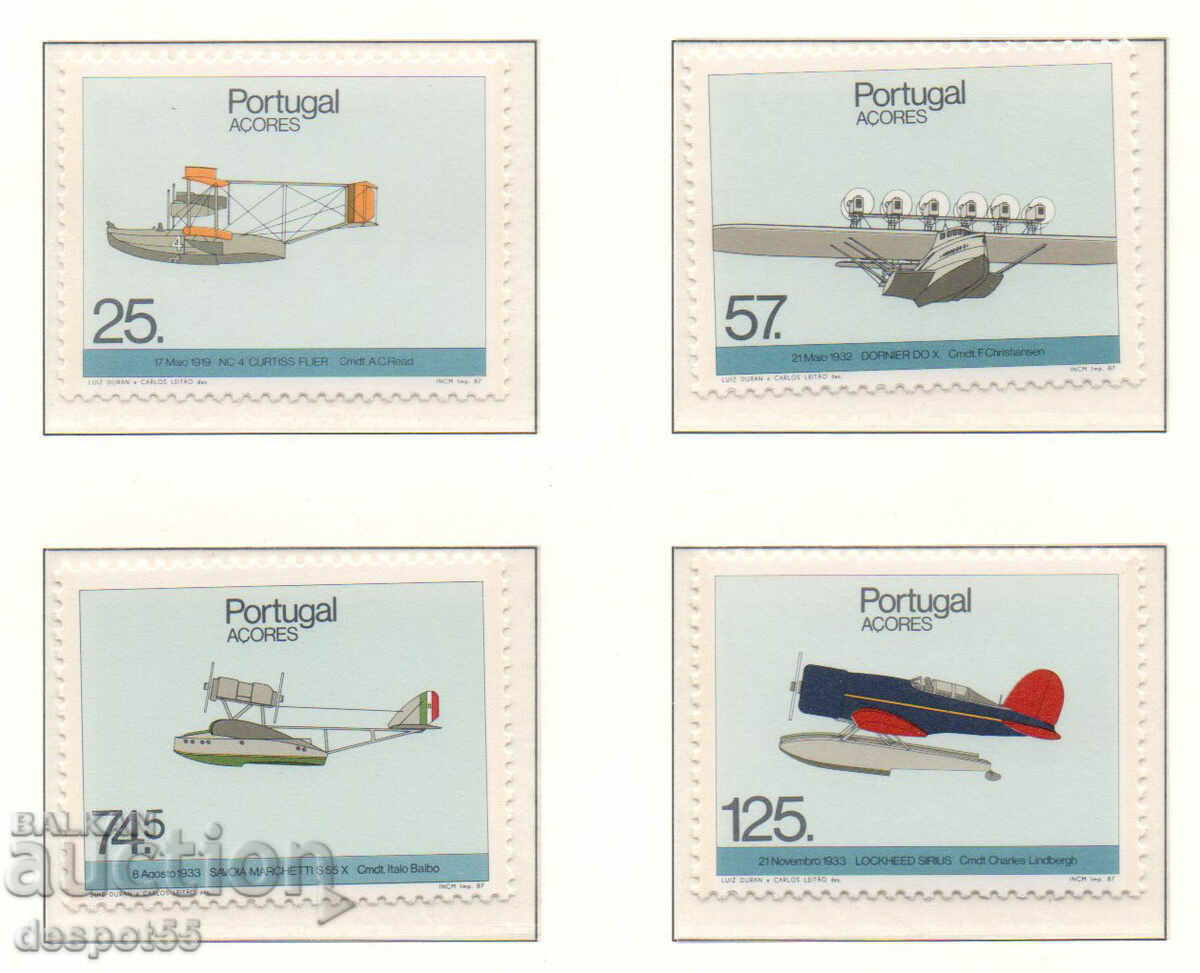 1987. Azore (port.). Istoria aviației - Avioane.