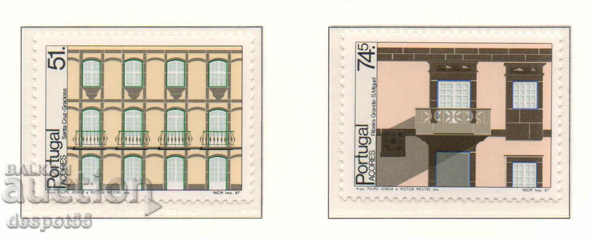 1987. Азорски о-ви. Прозорци и тераси.