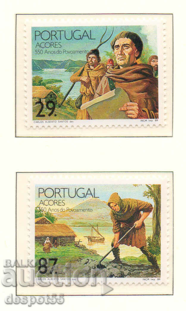 1989. Azores. 550 years since the colonization of the islands.