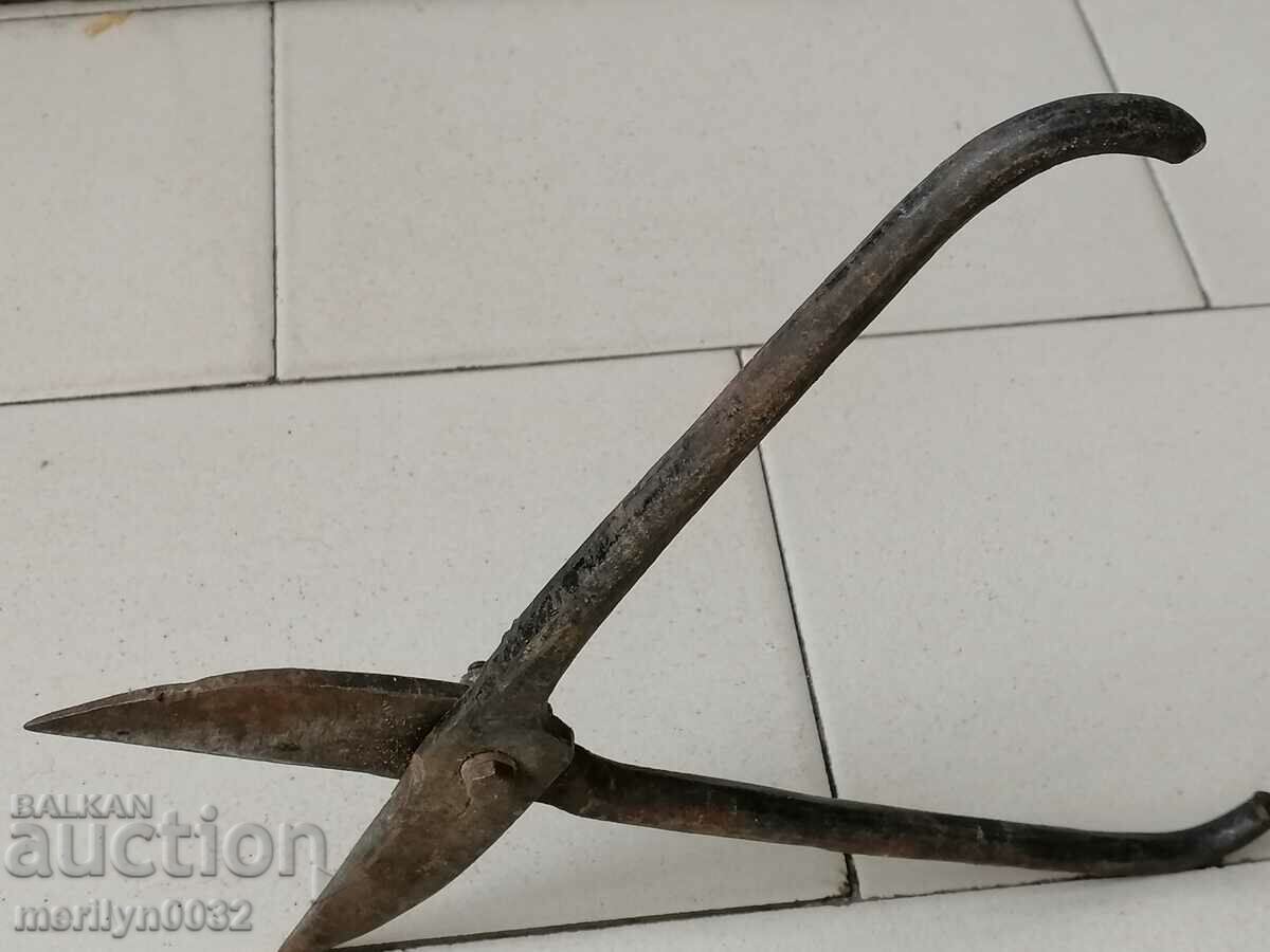 Παλιό βουλγάρικο σφυρήλατο ψαλίδι λαμαρίνας - 5 Παλιό βουλγάρικο σφυρήλατο ψαλίδι λαμαρίνας - 5