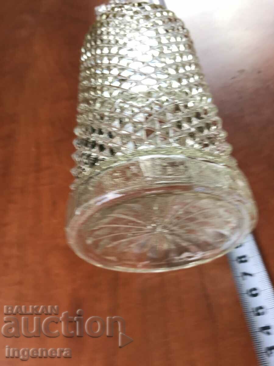 JACKET THICK EMBOSSED GLASS OLD - 5 JACKET THICK EMBOSSED GLASS OLD - 5