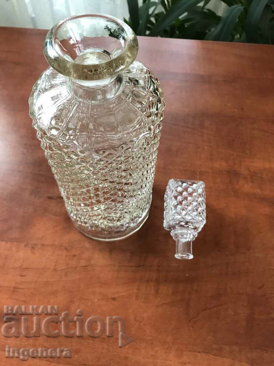 JACKET THICK EMBOSSED GLASS OLD - 6 JACKET THICK EMBOSSED GLASS OLD - 6