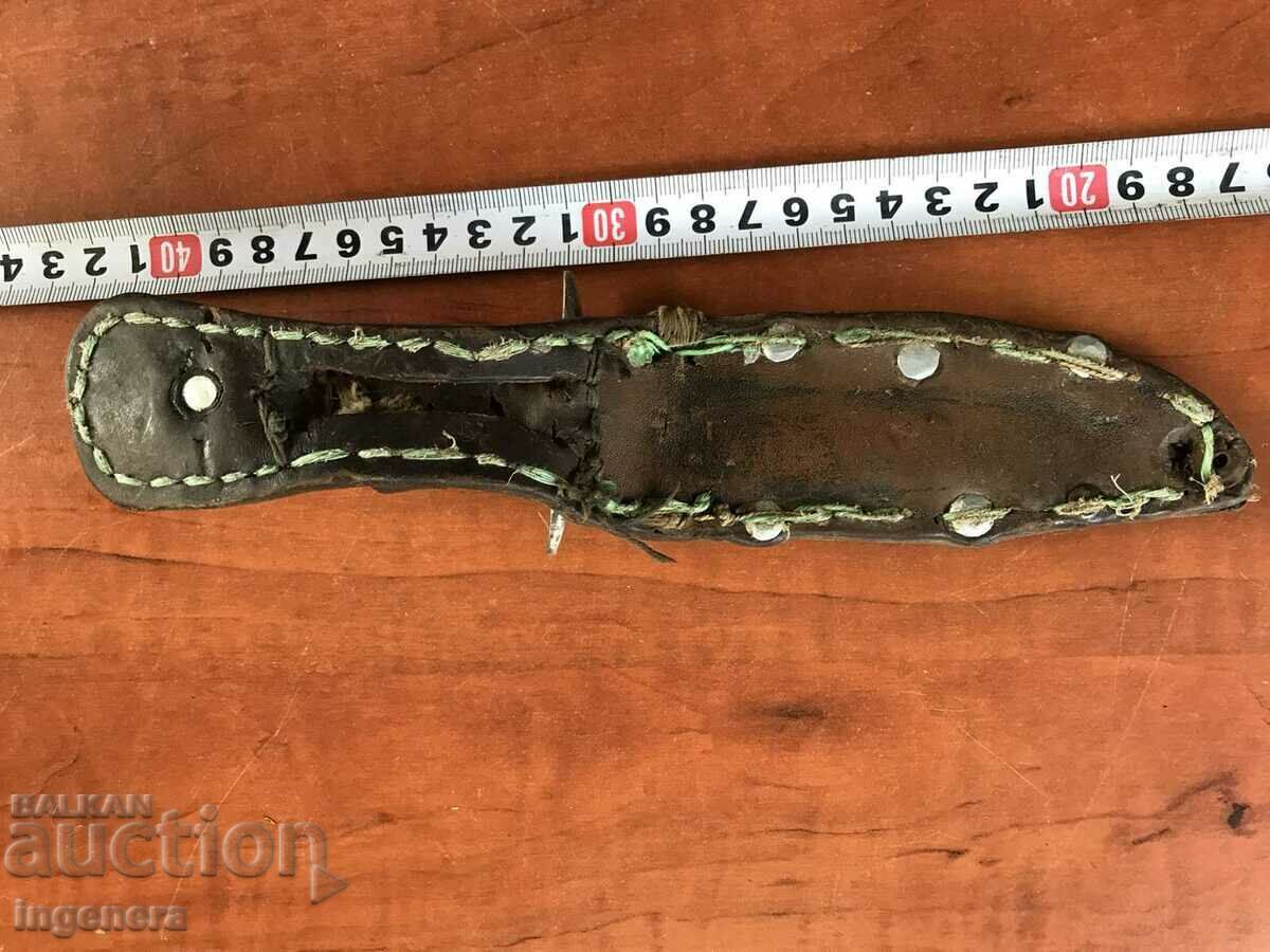 KNIFE BLADE WITH LEATHER HANDLE - 7 KNIFE BLADE WITH LEATHER HANDLE - 7