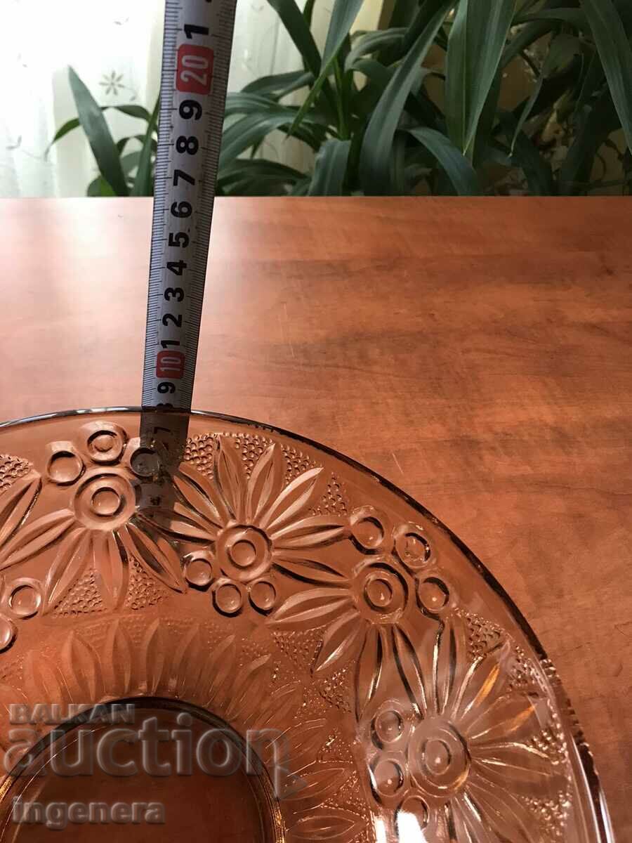 FRUCTIERA SALATIERA THICK COLORED EMBOSSED GLASS BEAUTY - 5 FRUCTIERA SALATIERA THICK COLORED EMBOSSED GLASS BEAUTY - 5