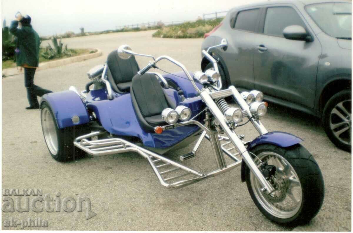Old photo - Motorcycle tricycle