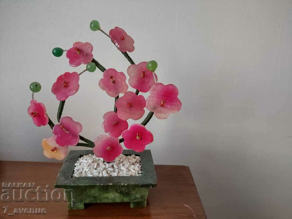 Decoration, flowers in a pot, Jade and Fluoride, DjKv with price 99.00 BGN | € 50.62