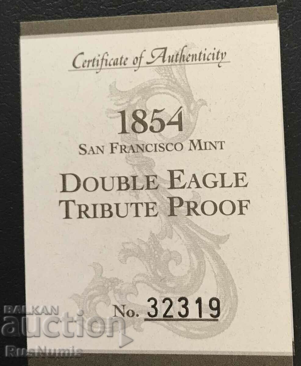 Delivery of USA. Double Eagle Tribute Proof. Delivery of USA. Double Eagle Tribute Proof.