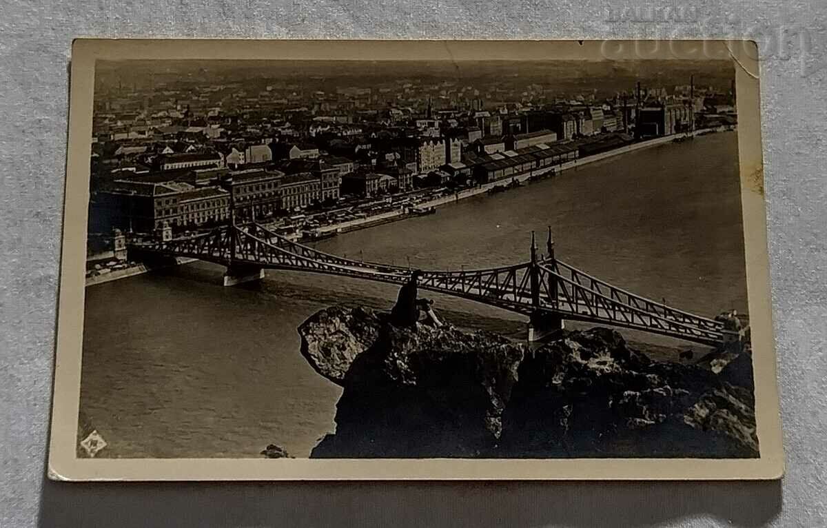 BUDAPEST FRANZ JOSEPH BRIDGE 1930 P.K.