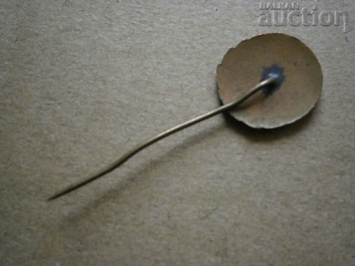 Antique sign badge bronze enamel OP Public Assistance - 6 Antique sign badge bronze enamel OP Public Assistance - 6