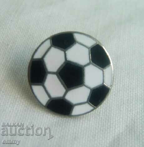Badge - soccer ball, enamel