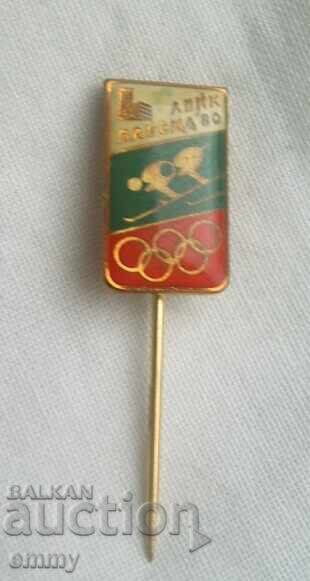 Lake Placid 1980 Olympic Games Skiing Badge with price 3.53 BGN | € 1.80