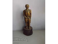 Old Handmade Wooden Statue - Tourist - Germany.