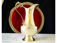 English bronze wine jug 21 cm, Baroque