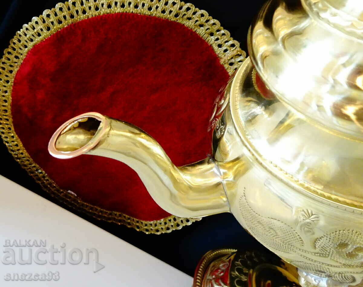 Moroccan bronze teapot, jug, marked - 5 Moroccan bronze teapot, jug, marked - 5